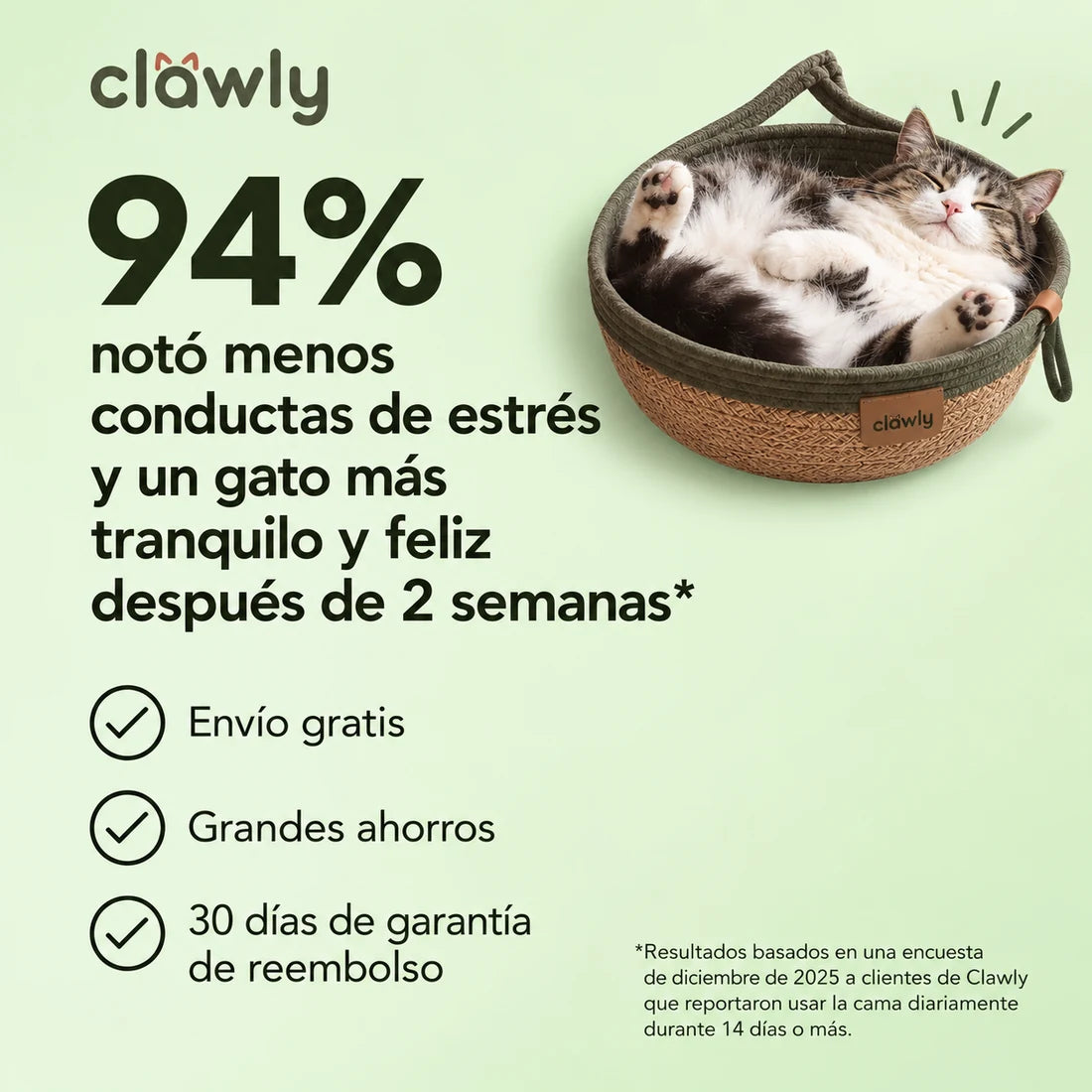Nido Clawly™ El territorio natural que el instinto de tu gato reconoce